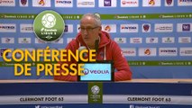 Conférence de presse Clermont Foot - Havre AC (0-0) : Pascal GASTIEN (CF63) - Oswald TANCHOT (HAC) - 2018/2019