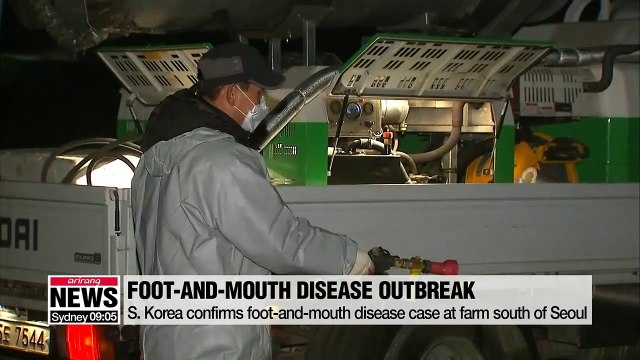 S. Korea confirms foot-and-mouth disease case at farm south of Seoul