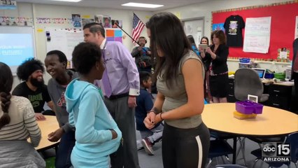 WWE superstars visit Phoenix school - ABC15 Sports