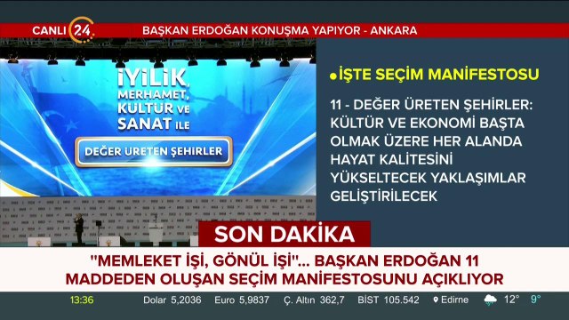 AK Parti 31 Mart manifestosu