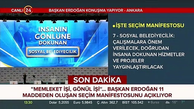 AK Parti 31 Mart manifestosu