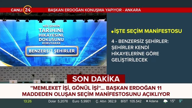 AK Parti 31 Mart manifestosu