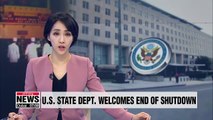 U.S. State Dept. resumes operations,... committed to progress on U.S.- N. Korea relations