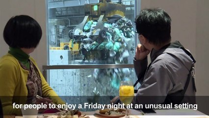 Tipples and trash: Japan waste plant opens its doors