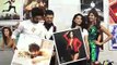 Kartik Aaryan Blushes While Holding Sunny Leone's Photo