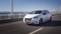 The new Nissan Micra in White Driving Video
