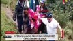 Huánuco: moradores despejan vías con lampas y picos tras huaico