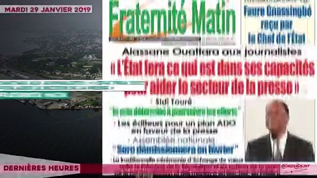 Le Titrologue du 29 Janvier 2019 : Ouattara-Soro, les secrets de la rupture