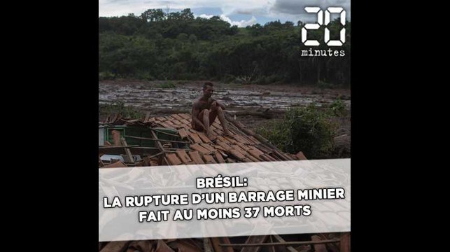 Brésil: la rupture d'un barrage minier fait au moins 37 morts