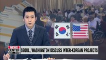 Officials from Seoul and Washington discuss diplomatic issues including inter-Korean projects