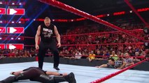 Brock Lesnar hits Seth Rollins with six F-5s- Raw, Jan. 28, 2019