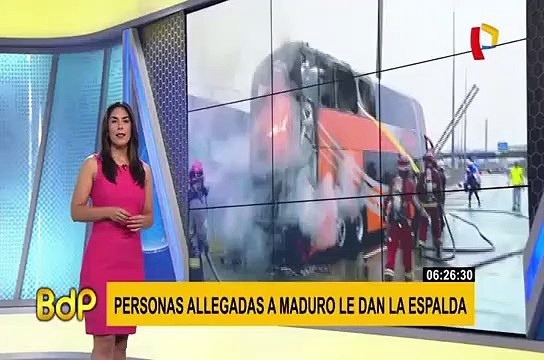 Rímac: bus interprovincial se incendia en la Vía de Evitamiento