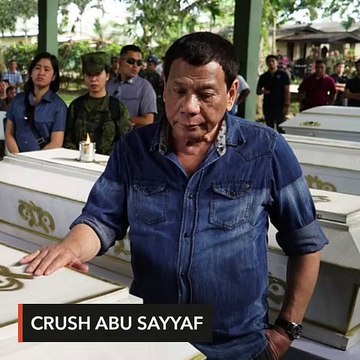 Duterte in Jolo: Crush Abu Sayyaf by whatever means