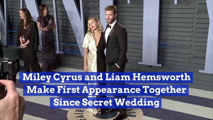 Miley And Liam Make First Post Wedding Appearance Together