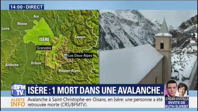 Avalanche en Isère: deux hélicoptères et 10 CRS ont été déployés sur place