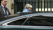 Theresa May departs Downing St ahead of Brexit debate