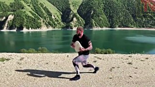 Aleksander Emelianenko's Training with Stones in Mountain