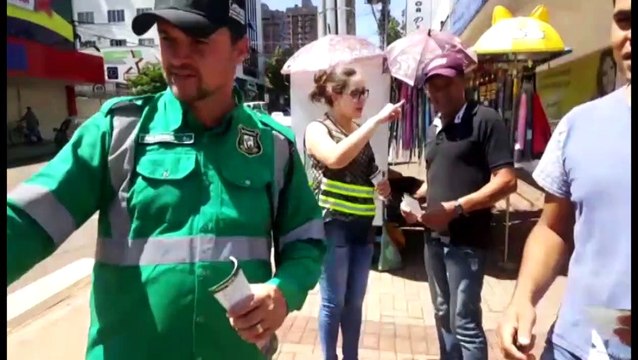 Ação focada nos pedestres é realizada pela Cettrans
