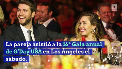Miley Cyrus y Liam Hemsworth hacen su primera aparición desde su boda secreta