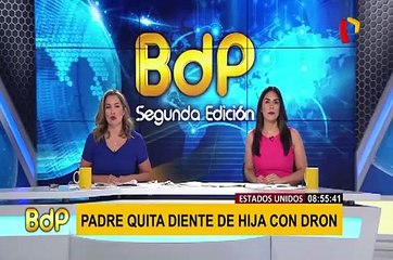 EEUU: padre quita diente de leche a su hija con un dron