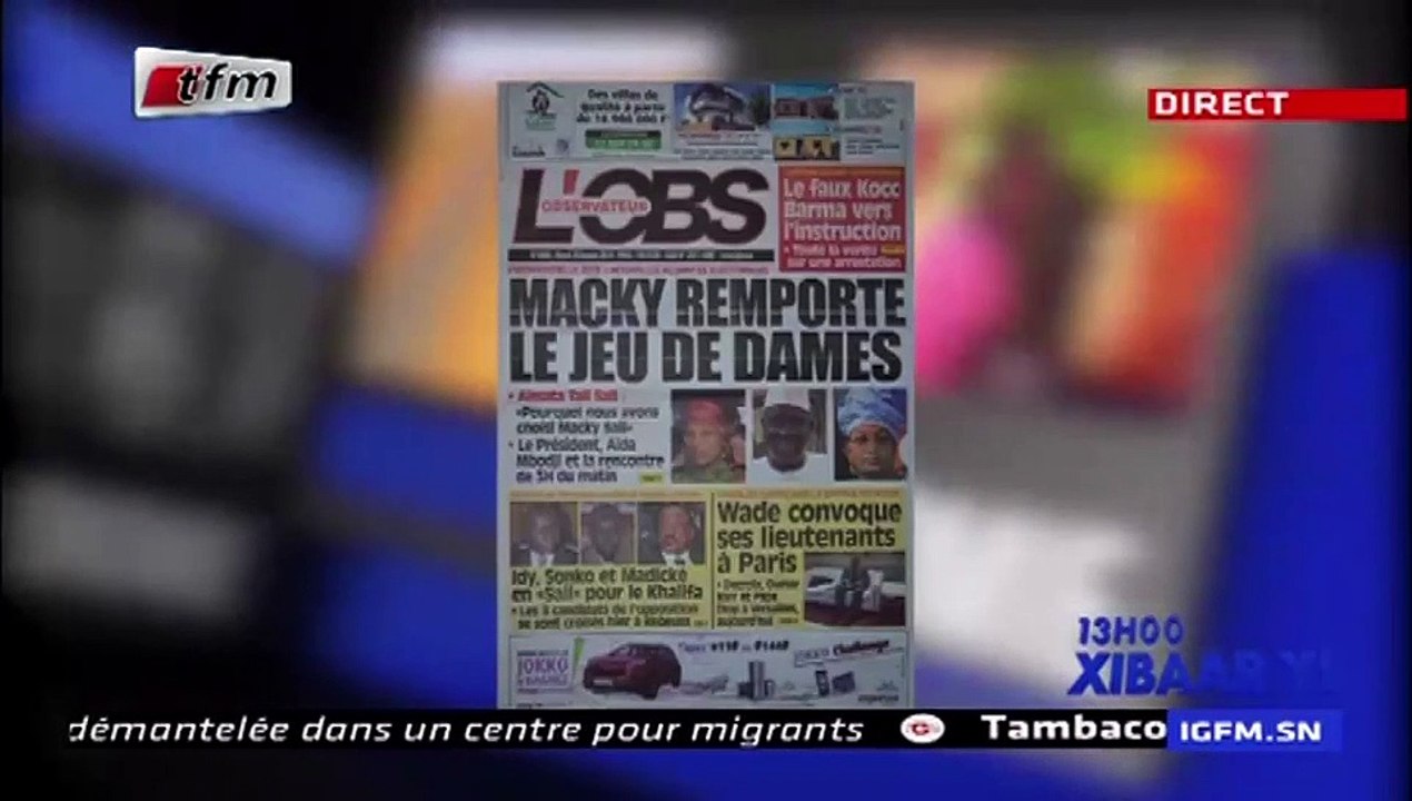 REPLAY - Revue de Presse - Pr : EL HADJ ASSANE GUEYE - 29 Janvier 2019