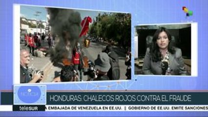 Hondureños protestan contra el gobierno de Juan Orlando Hernández