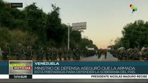 Fuerza Armada Nacional Bolivariana reafirma respaldo al pdte. Maduro