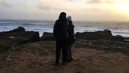 La tempête Gabriel au puits d'enfer aux Sables-d'Olonne