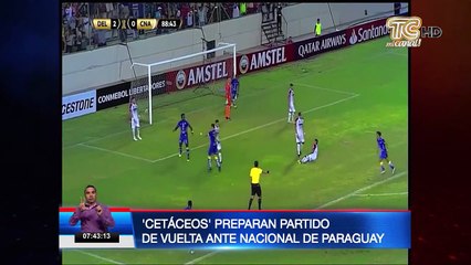 Delfín prepara el partido de vuelta ante Nacional de Paraguay
