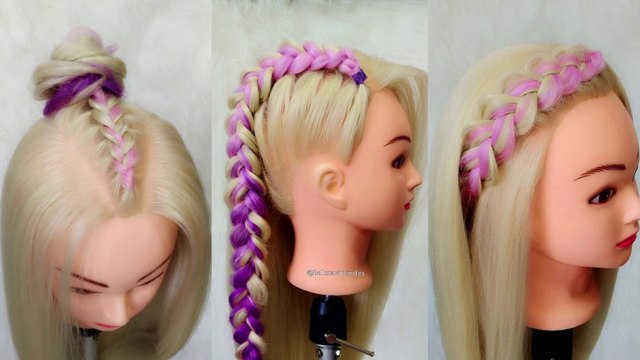 Peinados con Trenzas de Colores con Extensiones de Pelo Postizas by BSL