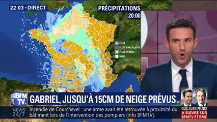 Gabriel: Jusqu'à 15 centimètres de neige prévus (1/5)