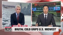 Brutal cold grips U.S. Midwest