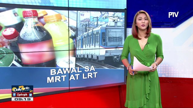 Liquid items, bawal na sa MRT-LRT