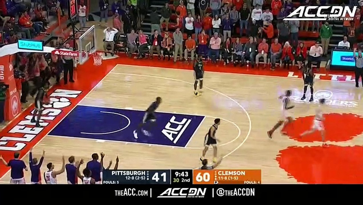Pittsburgh vs. Clemson Basketball Highlights (2018-19)