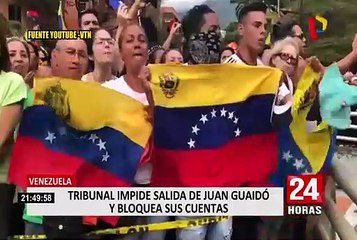 Justicia venezolana prohibió salir del país a Juan Guaidó