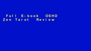 Full E-book  OSHO Zen Tarot  Review