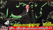 Zakir Syed Kafait Shah Jhang 17th Muhram 1440(2018) Choti Behak Hafizabad