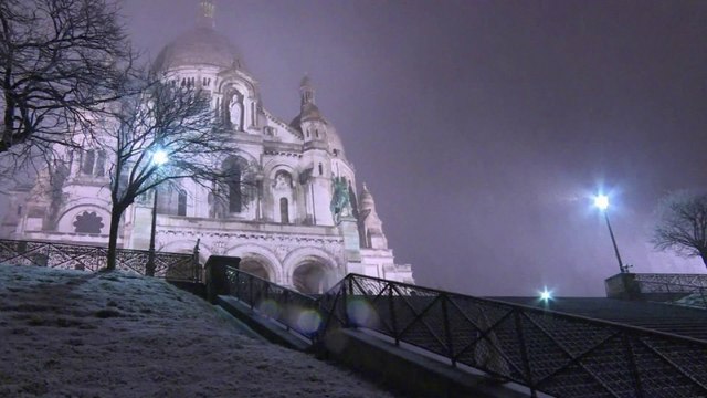 Certes contraignante, la neige nous a quand même offert de belles images