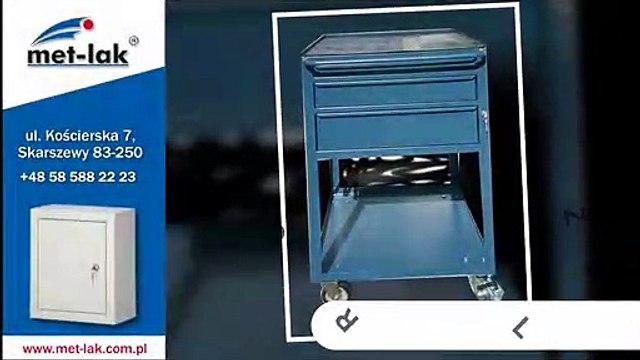 Szafki narzędziowe pufy metalowe szafy ubraniowe Skarszewy Met-Lak Producent mebli metalowych