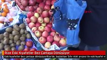 Rize Eski Kıyafetler Bez Çantaya Dönüşüyor
