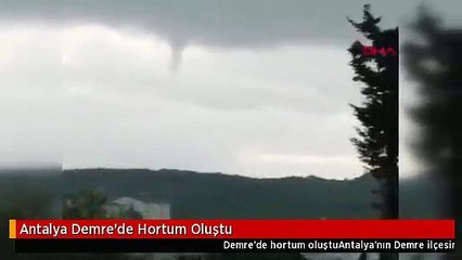 Antalya Demre'de Hortum Oluştu