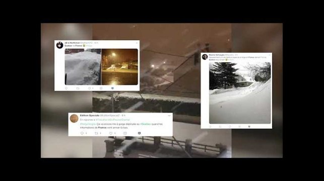 La neige de la tempête Gabriel a bien fait rire les Canadiens