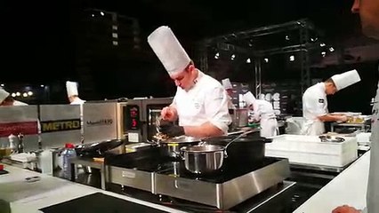 Début de la compétition pour le Mosellan Matthieu Otto en finale du Bocuse d'Or.