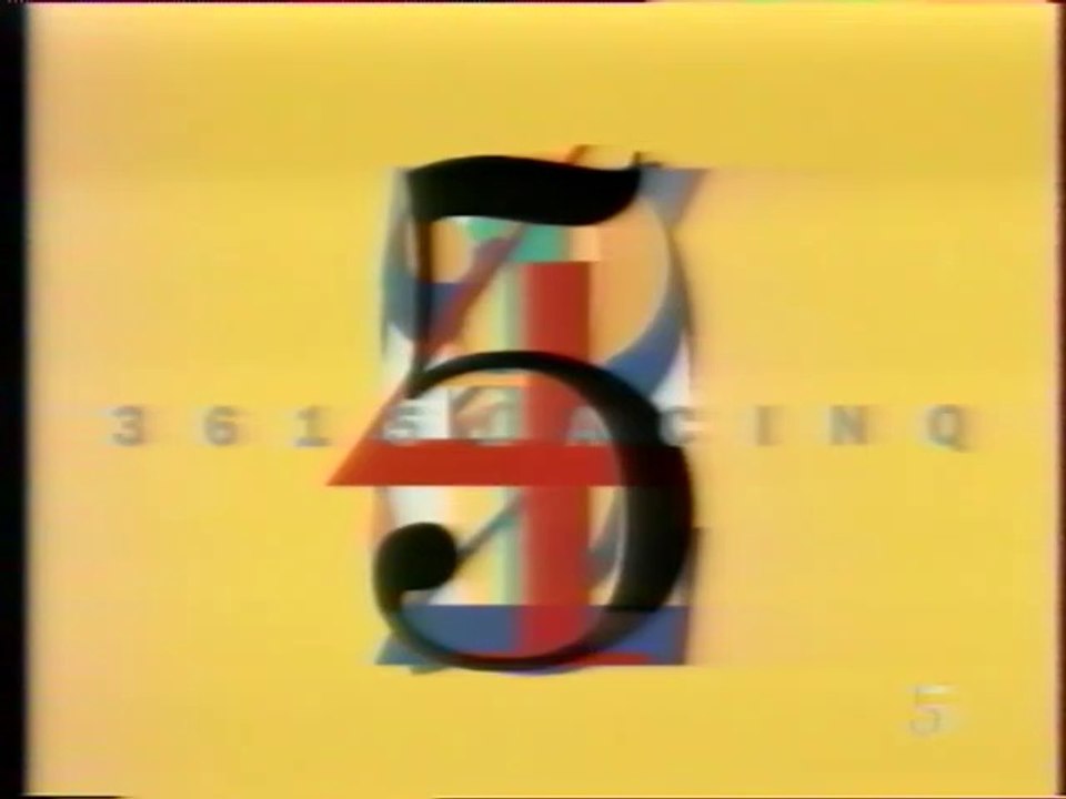 La 5 - Octobre 1991 - Bandes annonces, spot promo "36 15 La Cinq", jingle "Séduction"