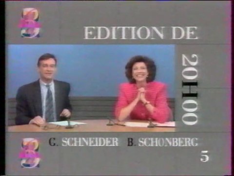 La 5 - 1991 - Coming-next, pubs, bandes annonces, générique Séance de nuit