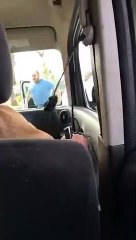 Hystérique, il se jette sur une voiture et casse le pare brise avec ses mains