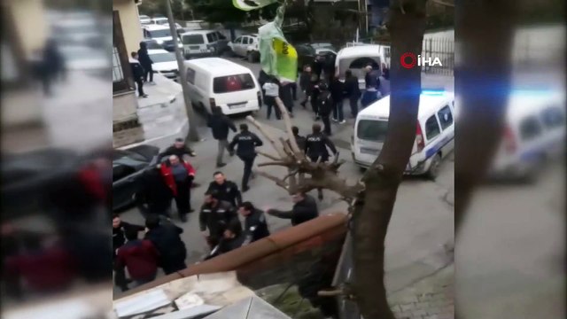 Mahalle kavgasında ortalık karıştı, polis biber gazıyla müdahale etti