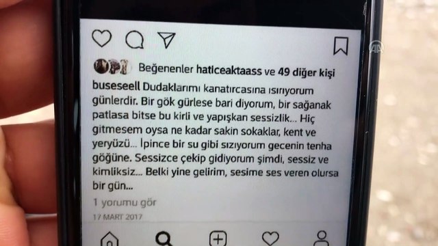 Kayıp Buse'nin 'Sessizce gidiyorum şimdi sessiz ve kimliksiz' başlıklı yazısı yürek burktu - ANTALYA