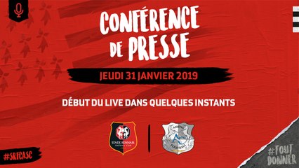 J23. Stade Rennais F.C. / Amiens : conférence de presse