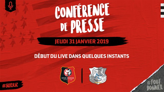 J23. Stade Rennais F.C. / Amiens : conférence de presse
